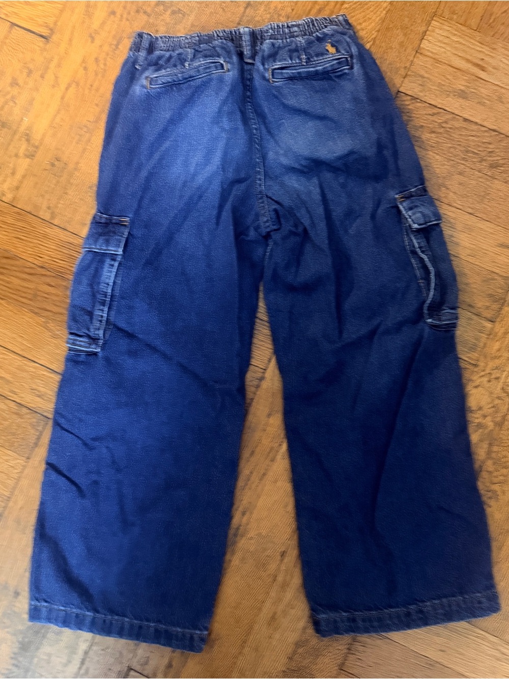 POLO Dark Wash Cargo Jeans with Side Pockets - Picture 2 of 3